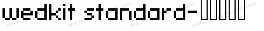 wedkit standard字体转换